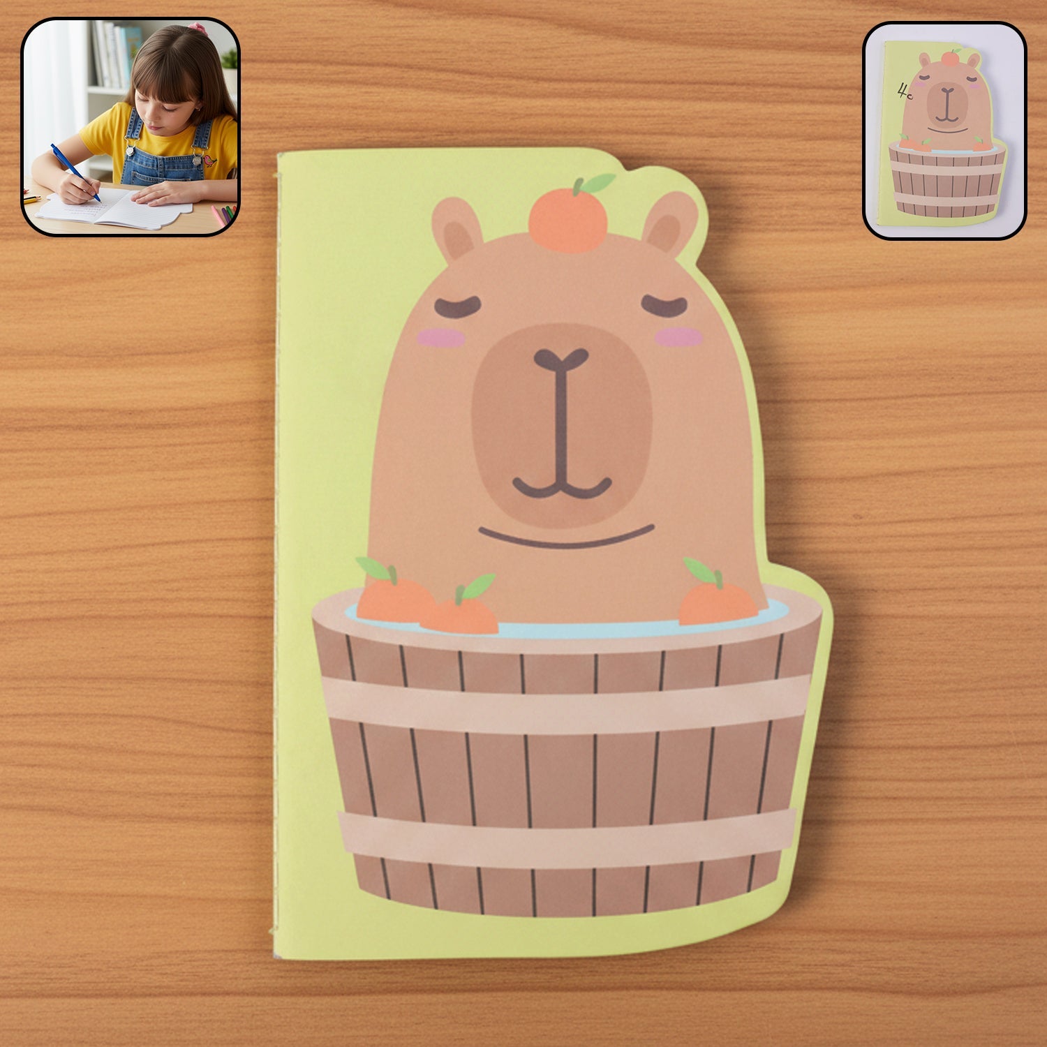 Cute animal shape kids study notebook