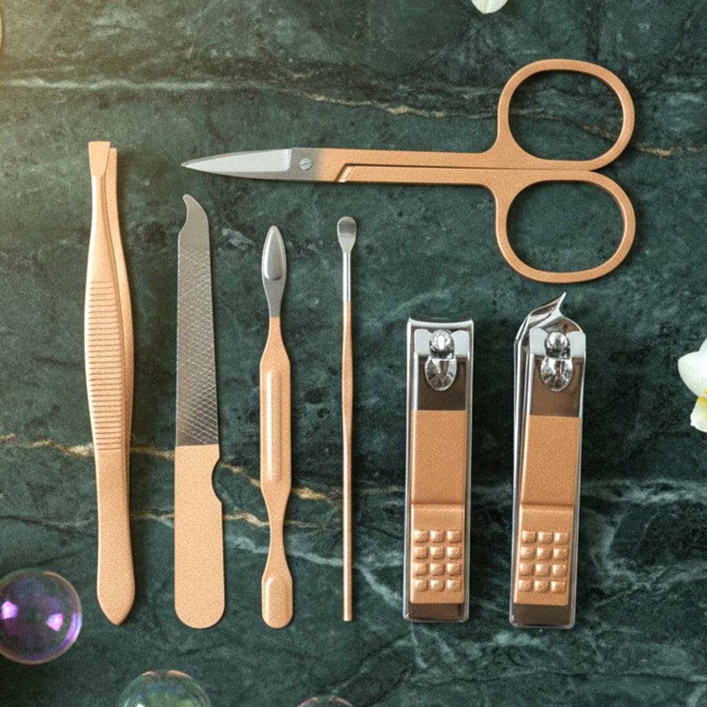 7 in 1 Premium Manicure Pedicure Grooming Kit (Mix Design)