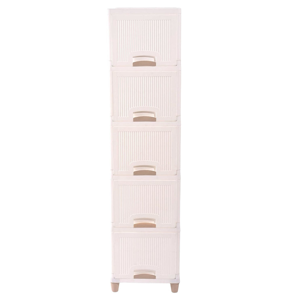 Multi-Purpose 5-Layer Plastic Storage Drawer Cabinet for Home and Office