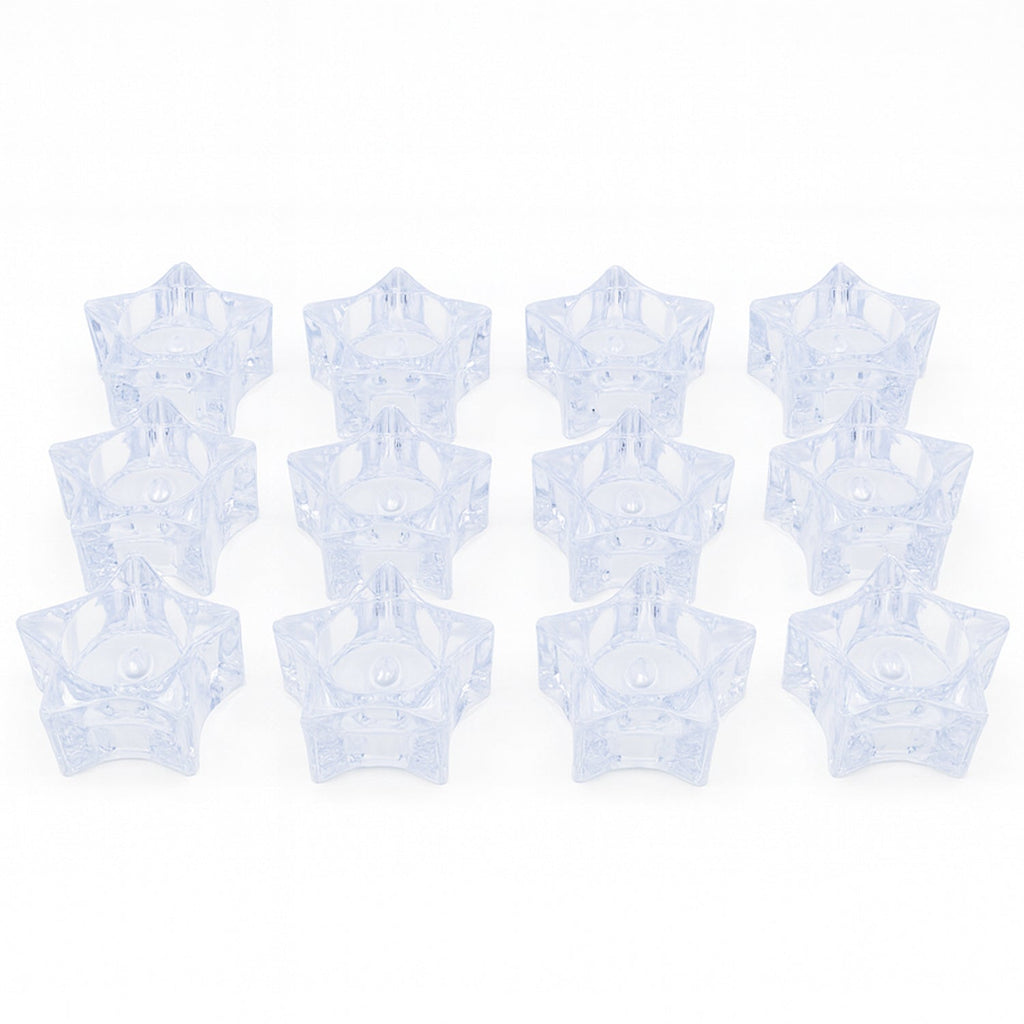 12 LED Crystal Smokeless Candles