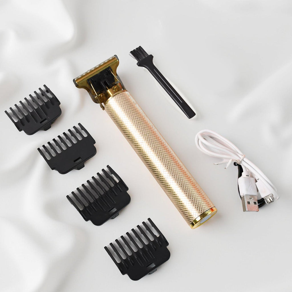 Men’s Hair Trimmer & Beard Clipper with 4 Adjustable Blades & Cleaning Brush