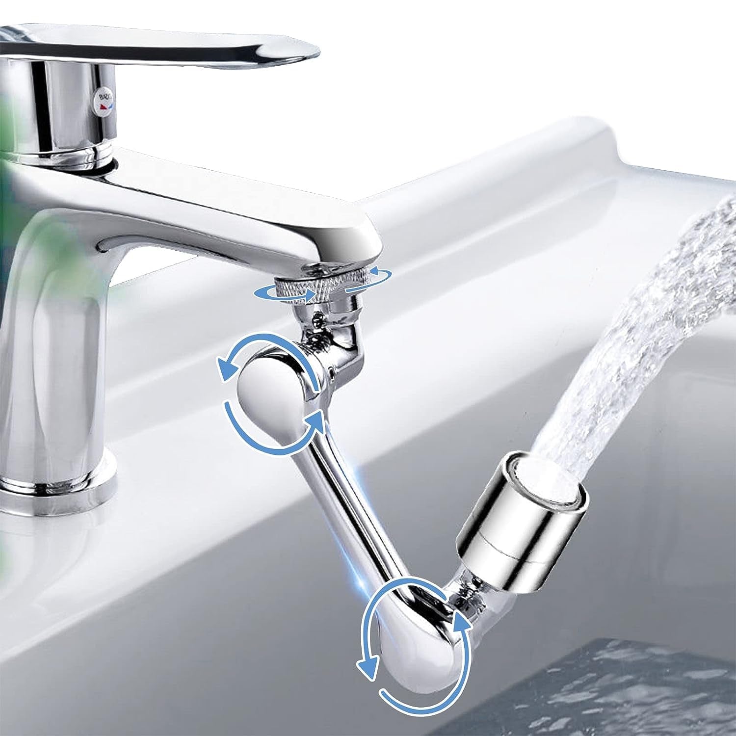 Flexible Faucet Splash Head Extender Aerator, Universal Splash Filter (1 Set)