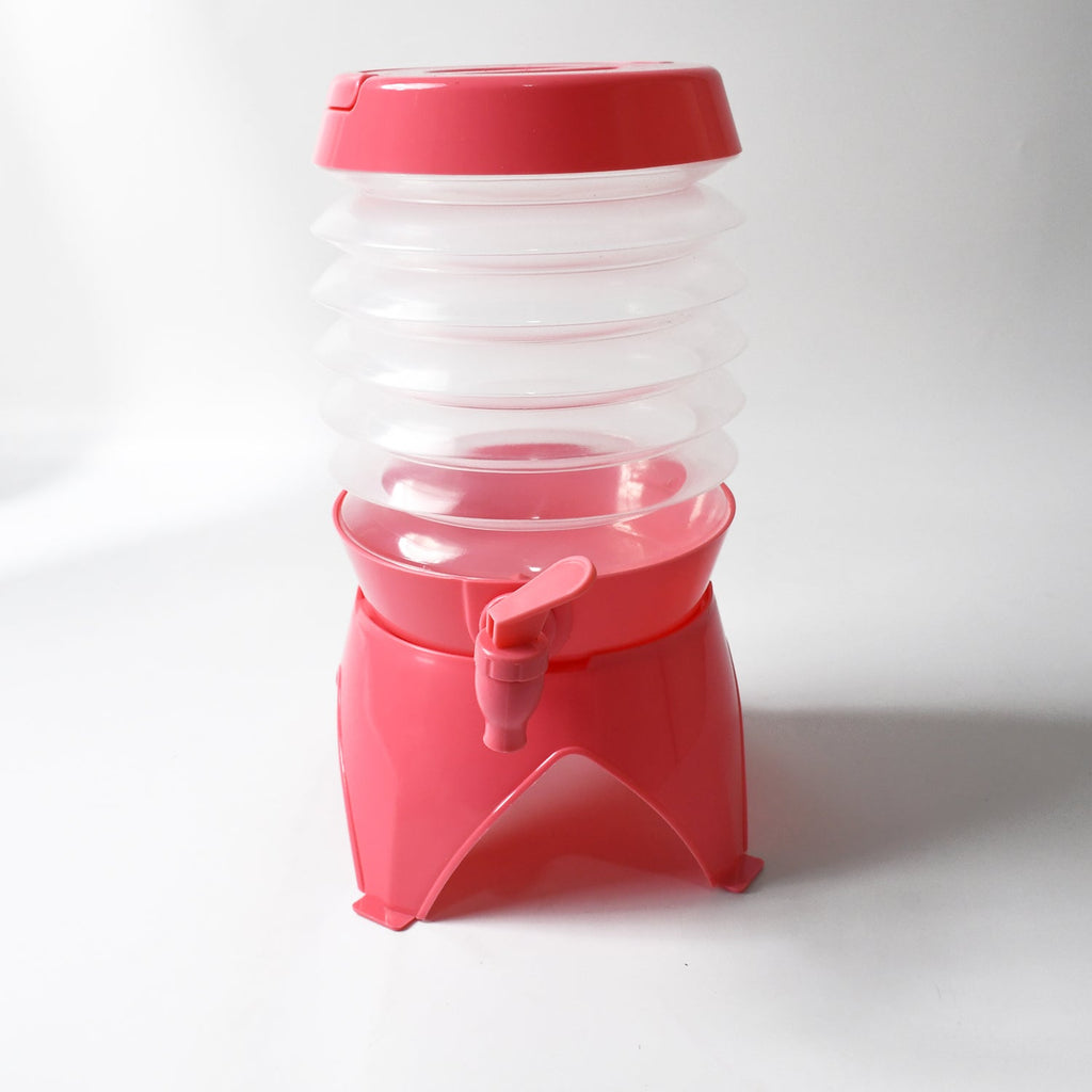 Collapsible Beverage Container with Tap Cold Drink Dispenser 3.5L Multicolor