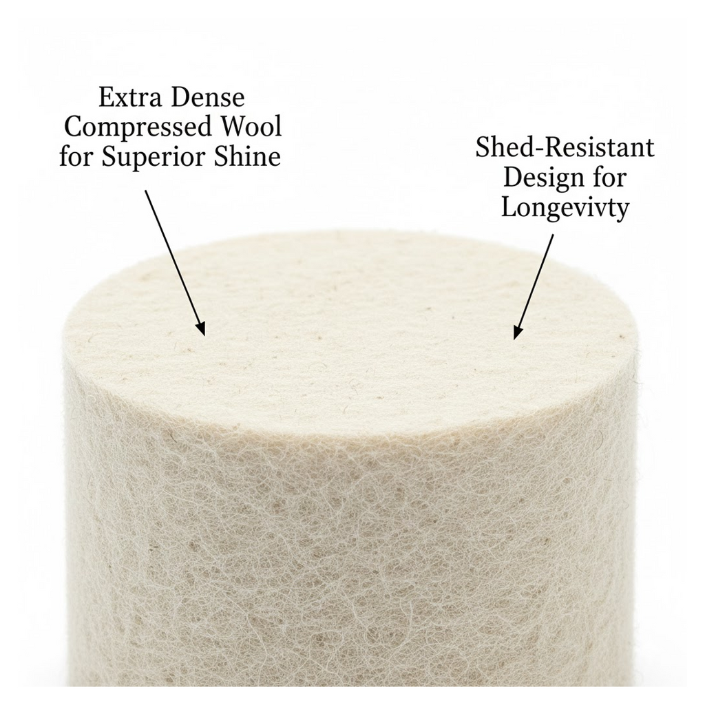Rotary Tool Accessory Wool Felt Polishing Pad Felt (5 Pcs Set)