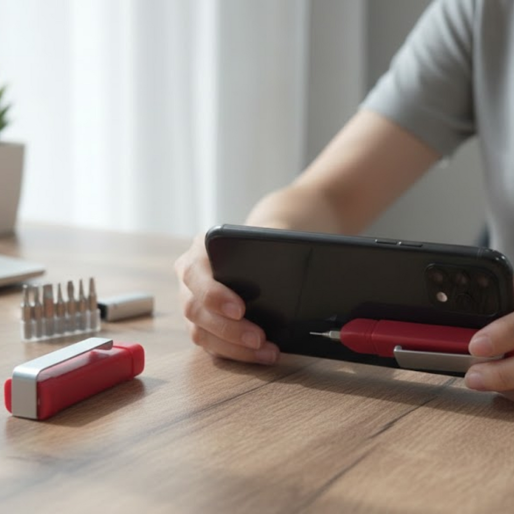 Pen-Shaped Phone Holder with Screwdriver Sets