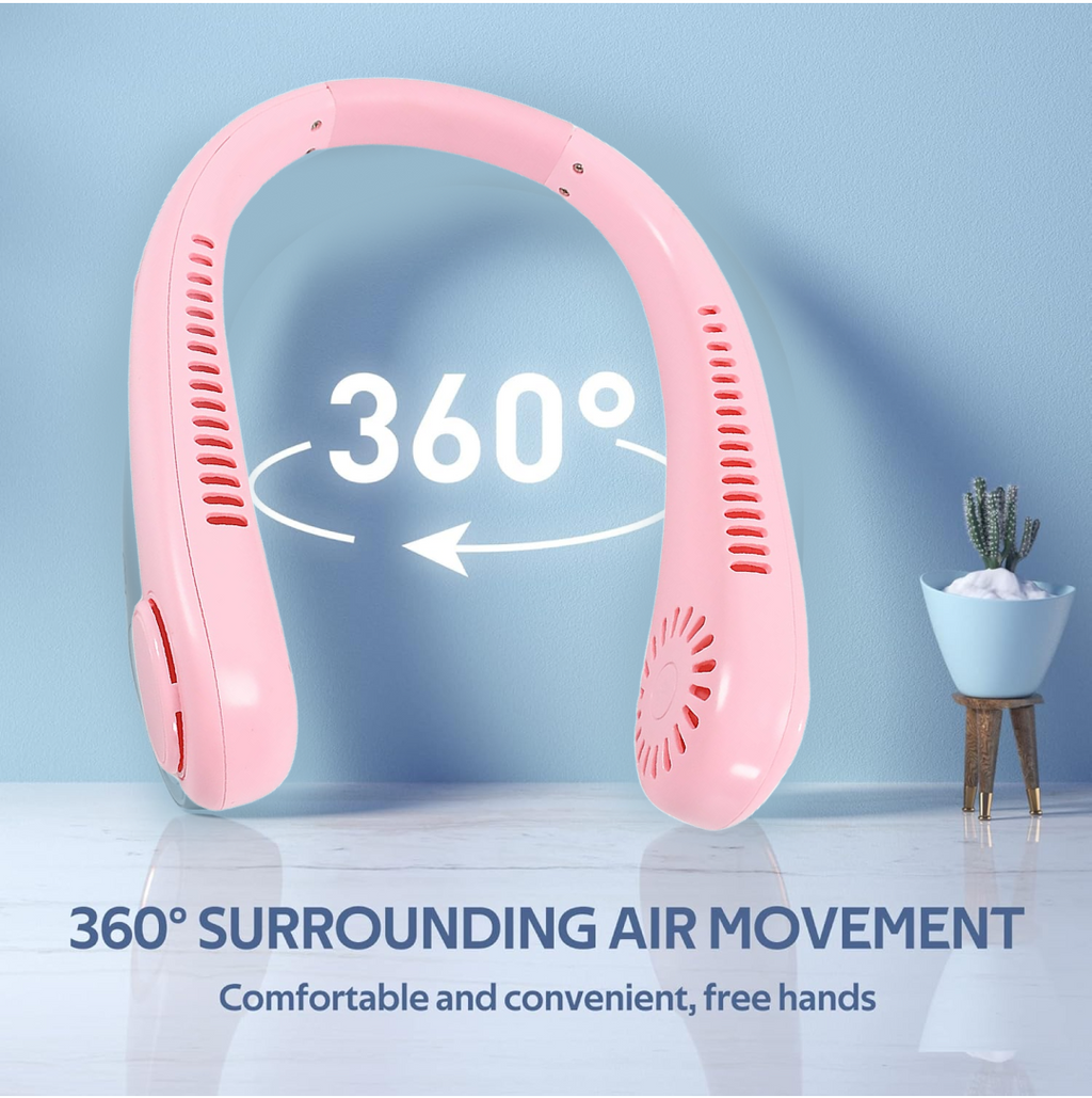 Portable Neck Fan: Holiday Hands Free Bladeless Neck Fan