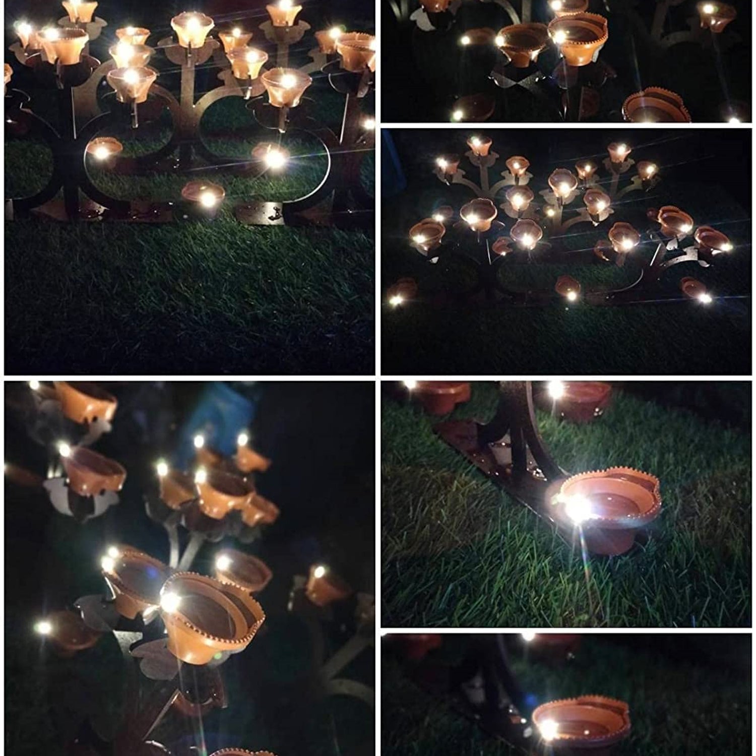 Water Sensor Diyas for Diwali Decoration | Diyas for Home Decoration| Diwali Decoration Items for Home Decor Diyas | Diwali LED Diyas Candle with Water Sensing Technology E-Diya, Diwali (6Pc Set)
