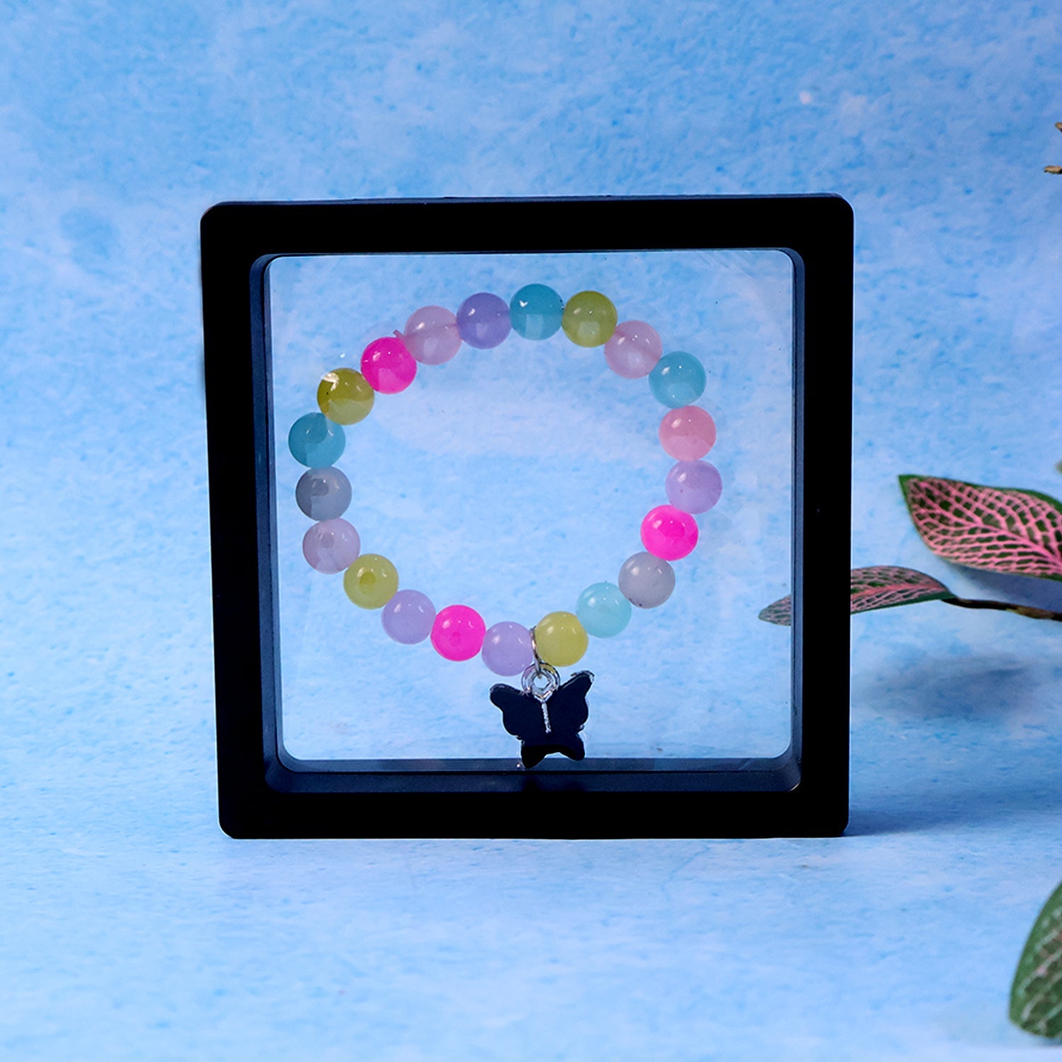 Premium Multicolor Pastel Bead Stretch Bracelet (1 Pc)