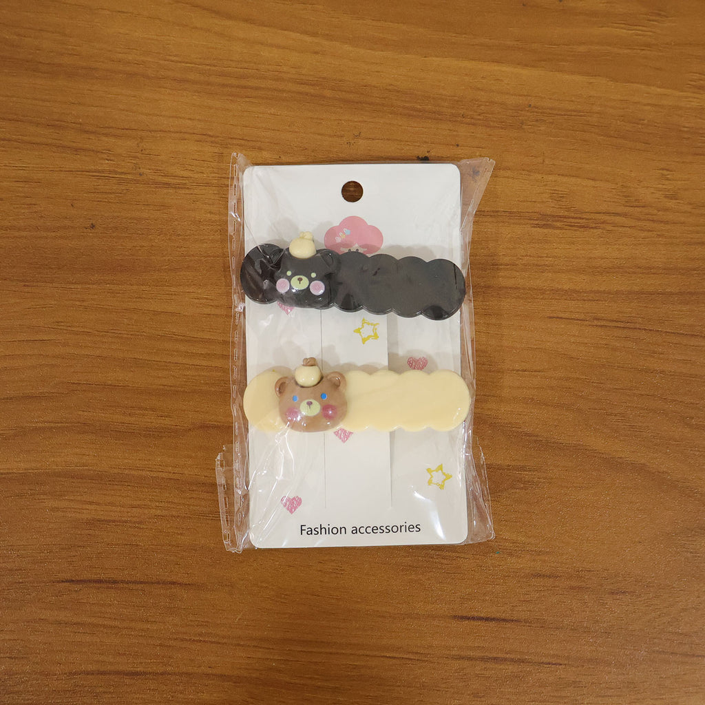 Stylish teddy design hair pins