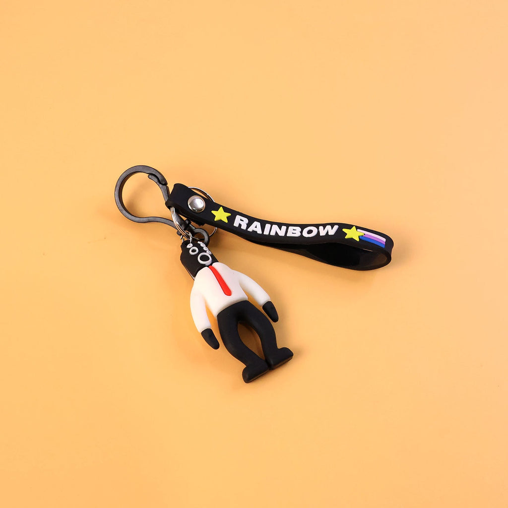 Stylish Cartoon Man Figure Keychain (1 Pc)