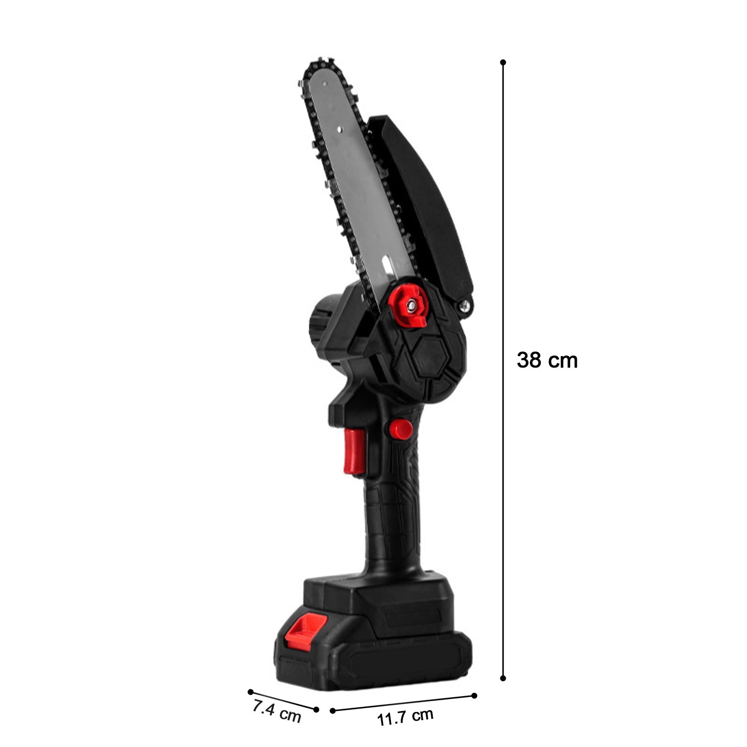 Cordless Mini Electric Chainsaw with Rechargeable Battery (1 Set)